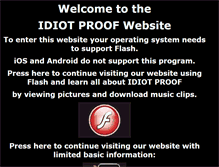 Tablet Screenshot of idiotproof.nl